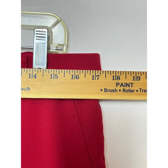 Betabrand Women's Size XL Petite Red Flare Pull On Knit Pants Casual Comfort - Picture 5 of 7